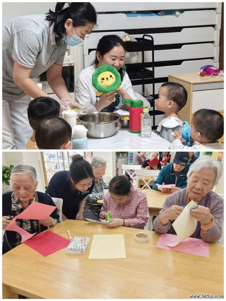 （拼幅员片）2026年5月18日，北京西城区德胜街谈新北社区“老幼共托”试点内，老东谈主、孩子分区手脚。新华社记者夏子麟 摄