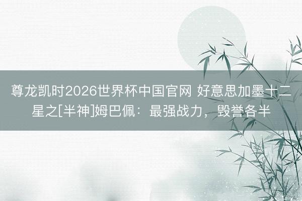 尊龙凯时2026世界杯中国官网 好意思加墨十二星之[半神]姆巴佩：最强战力，毁誉各半